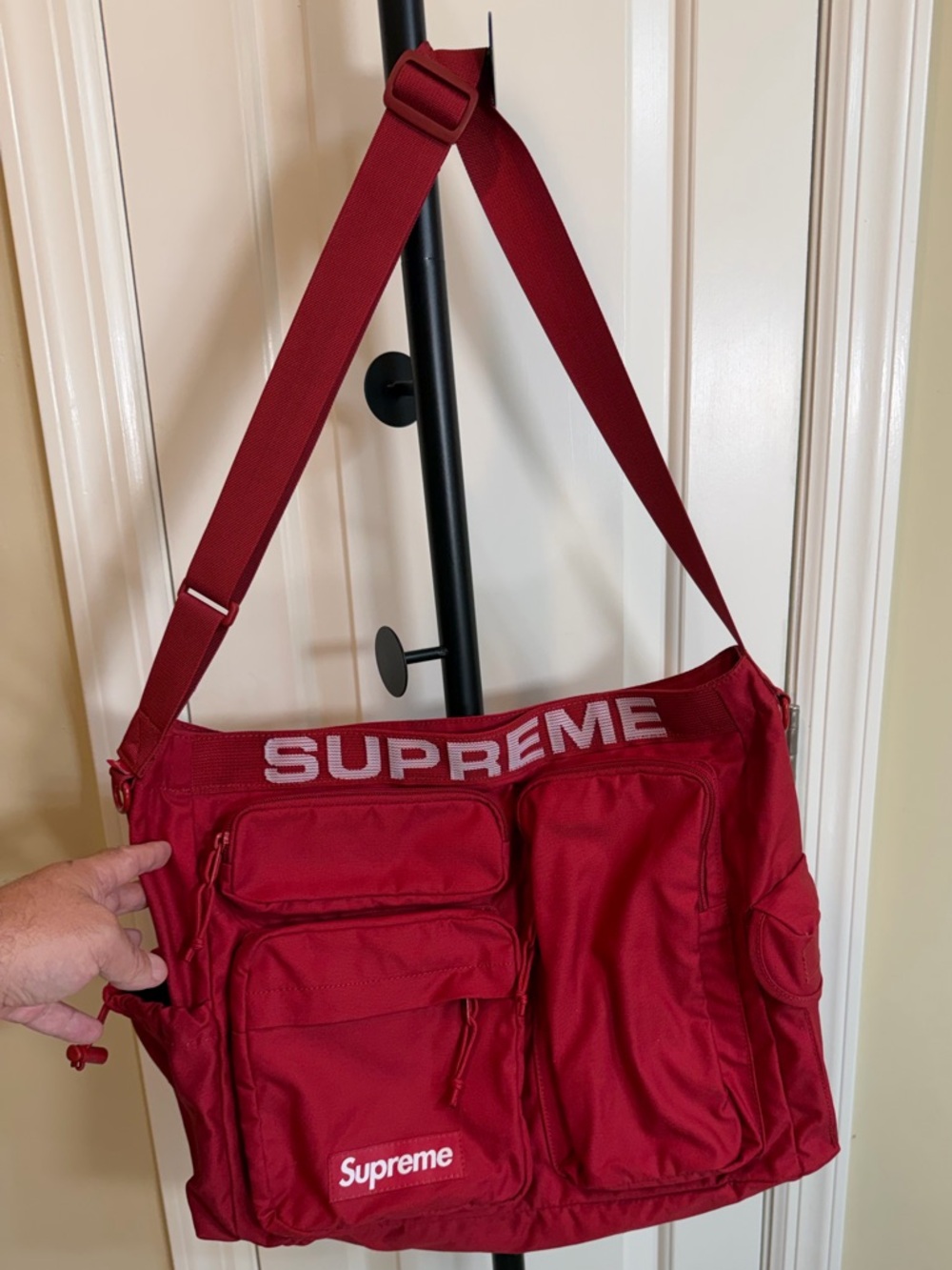Supreme Field Messenger Bag color Red